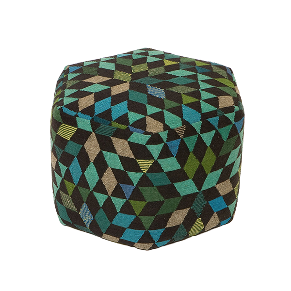 Triangles pouf tall