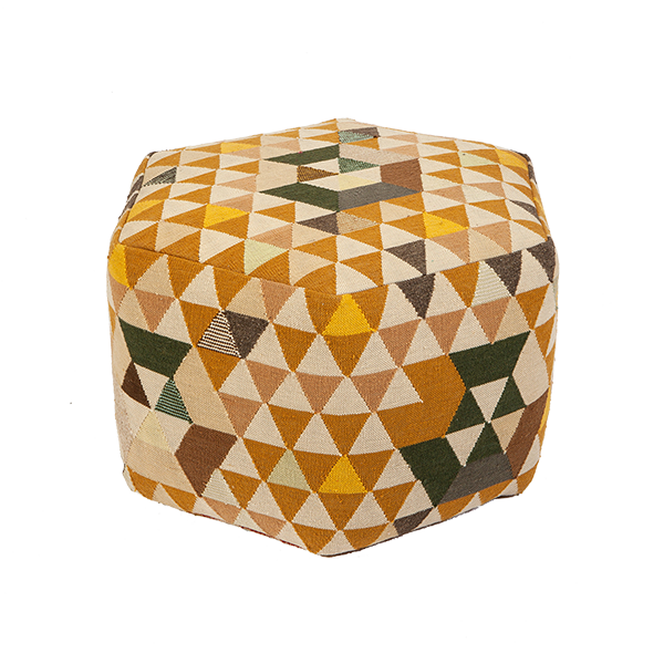 Triangles pouf tall