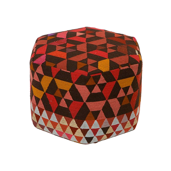 Triangles pouf tall
