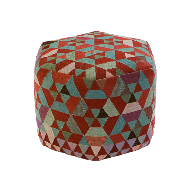 Triangles pouf tall