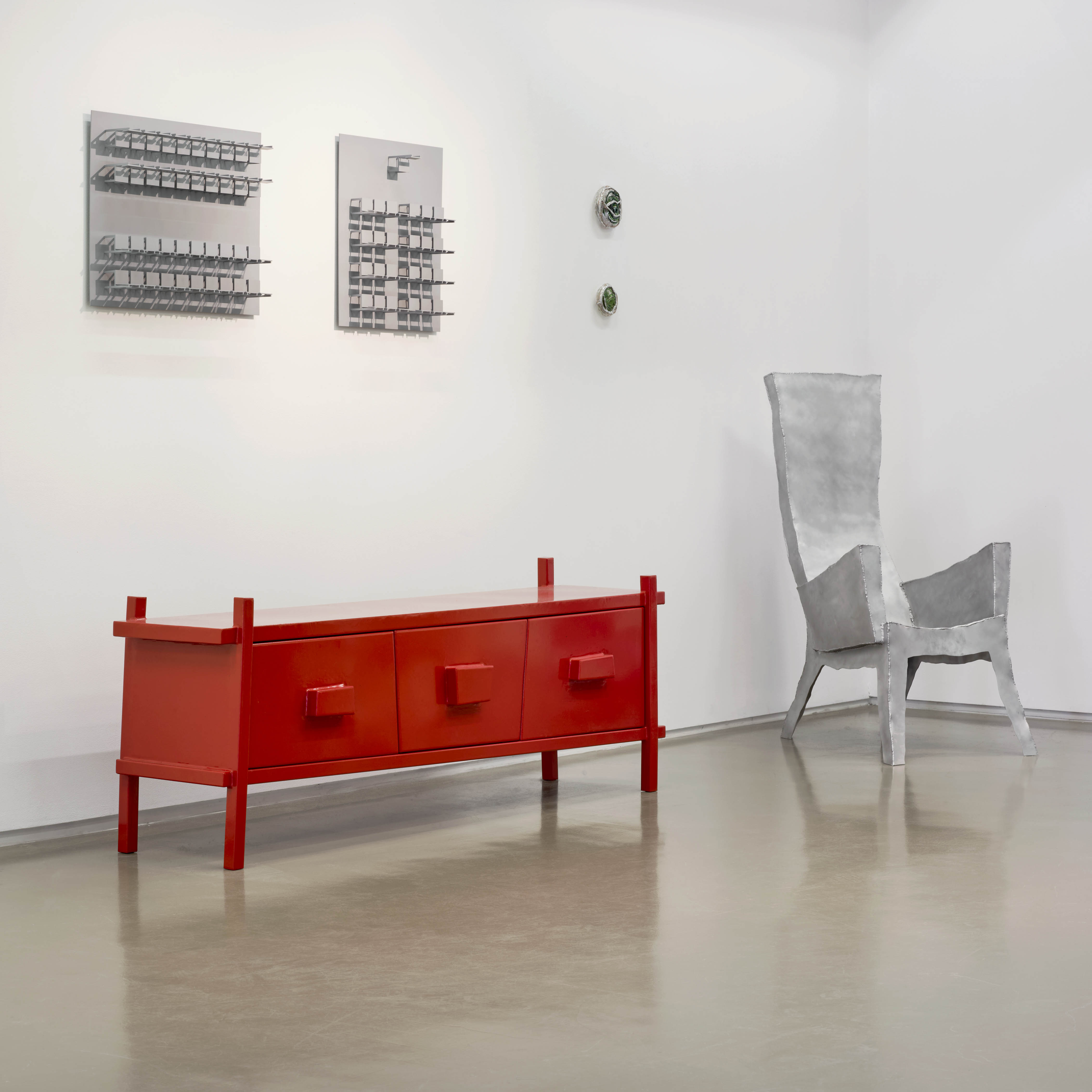 3 Faces Red Cabinet