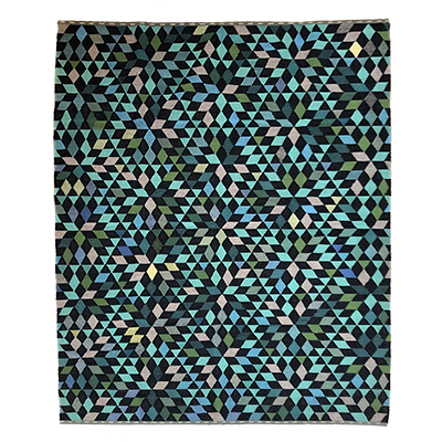 triangles diamond Applegreen 243 x 164cm