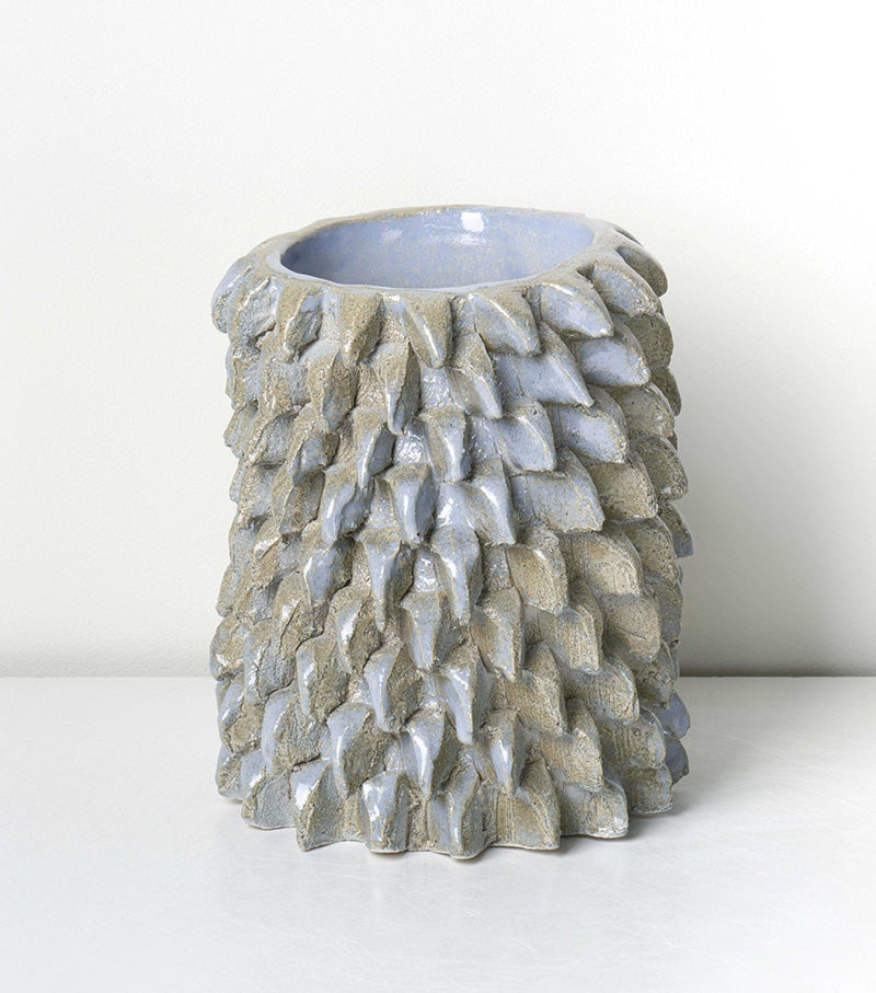 pine vase small | sky blue