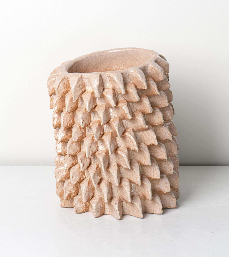 pine vase small | Peach