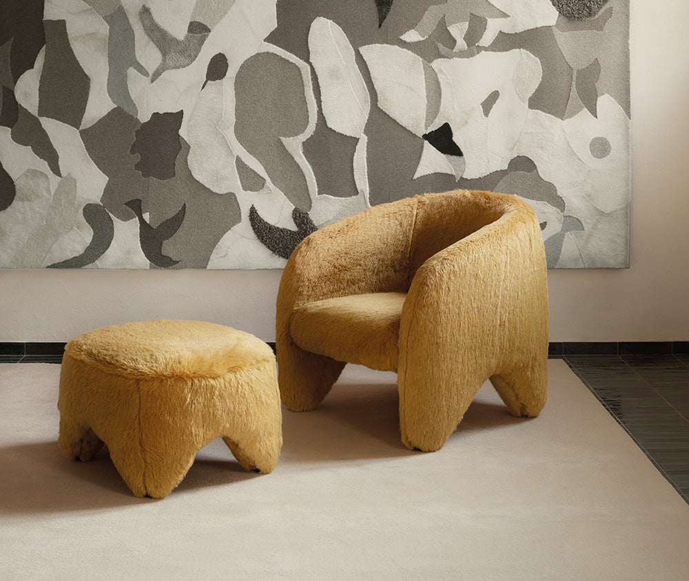 Yuzu armchair + ottoman