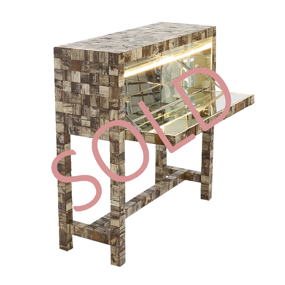 55 x 55 NYC waste waste | mirror liquor cabinet