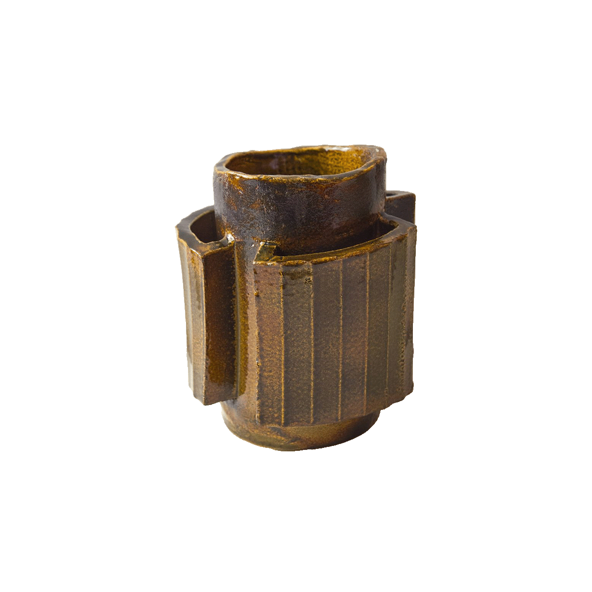Facet one vase | Caramel