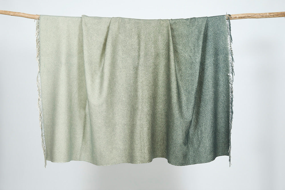 Blanket ombré effect | green