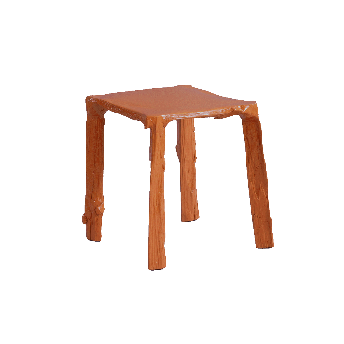 Splitted stool | orange brown