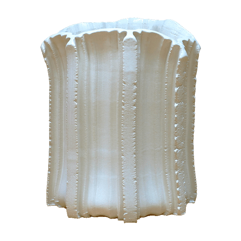 Temple vase xxl | Transparant glossy