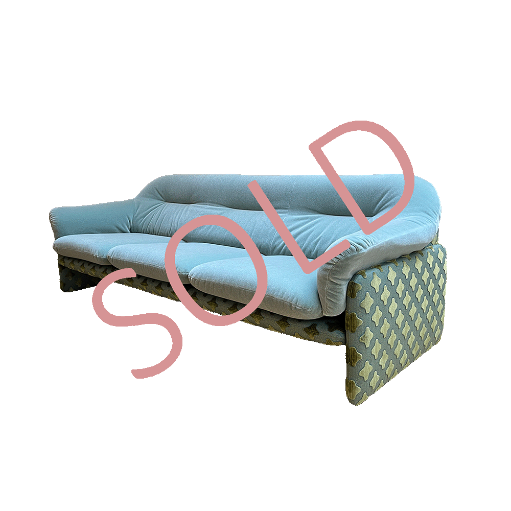 Vintage sky blue sofa