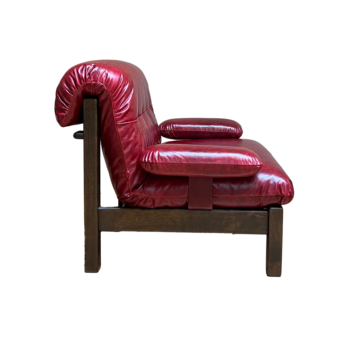 Vintage Wine Red Armchair