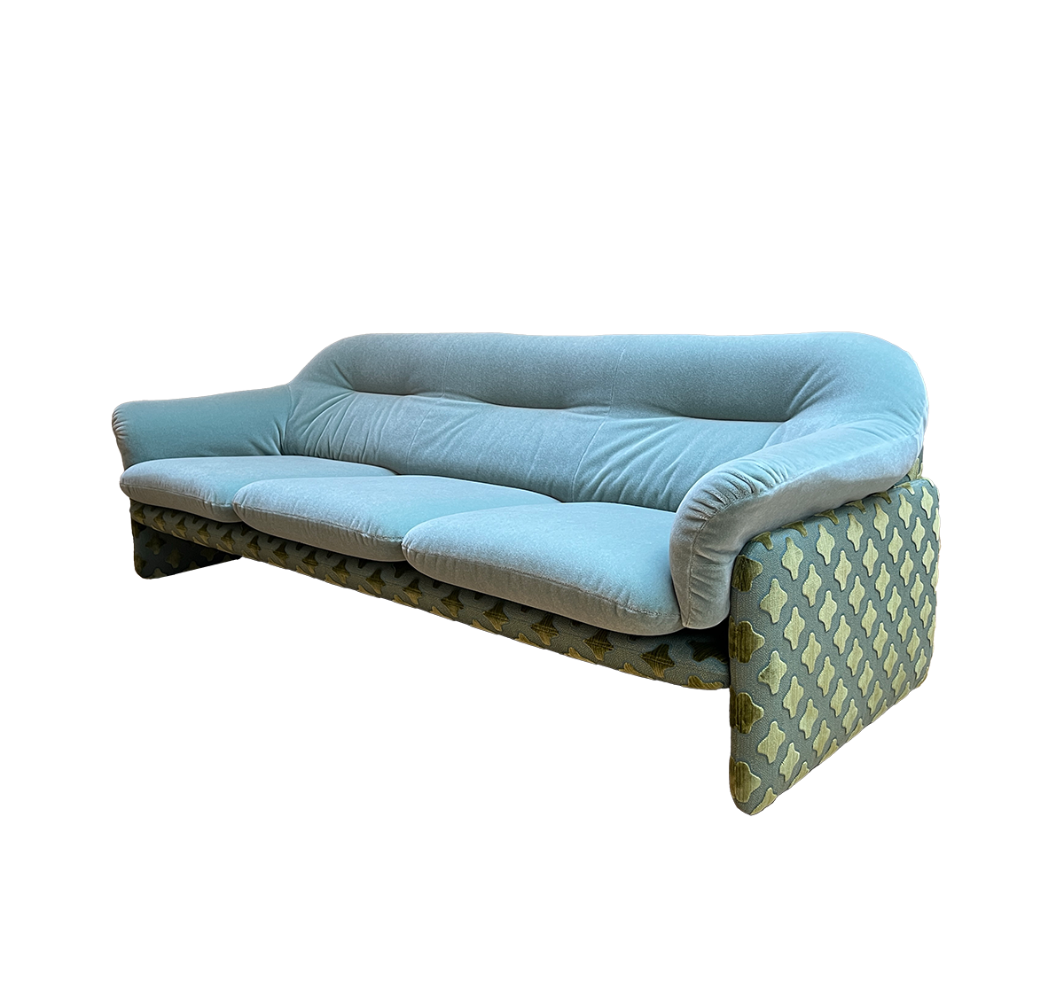 Vintage sky blue sofa