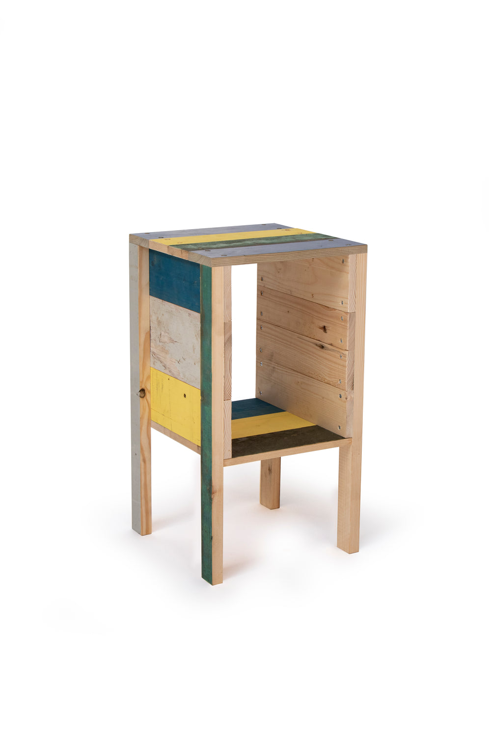 wooden bedside table | scrapwood