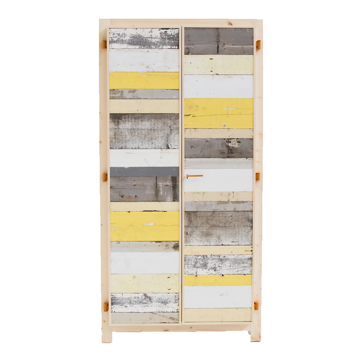 2-doors cabinet in scrapwood