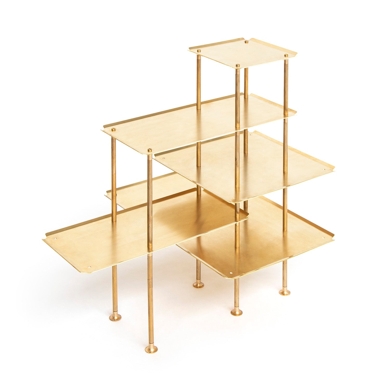 brass display table