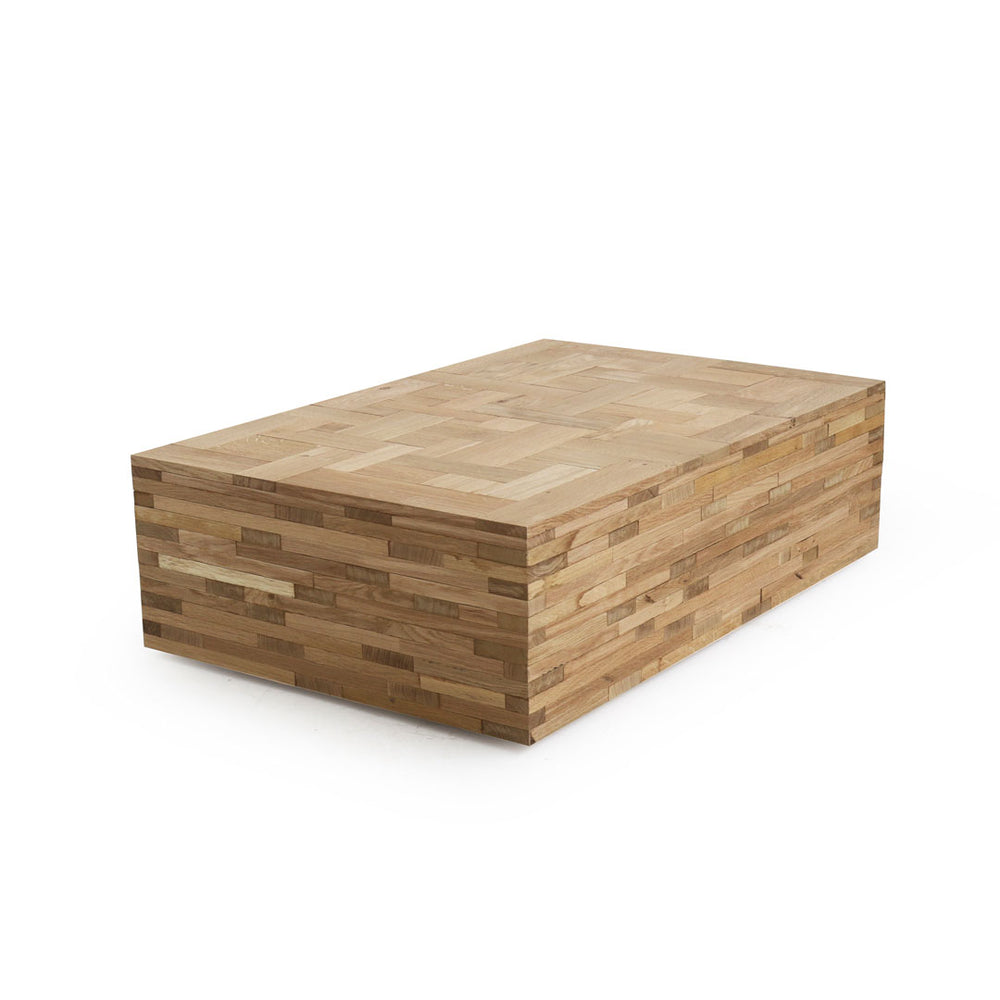 waste coffee cube in oak