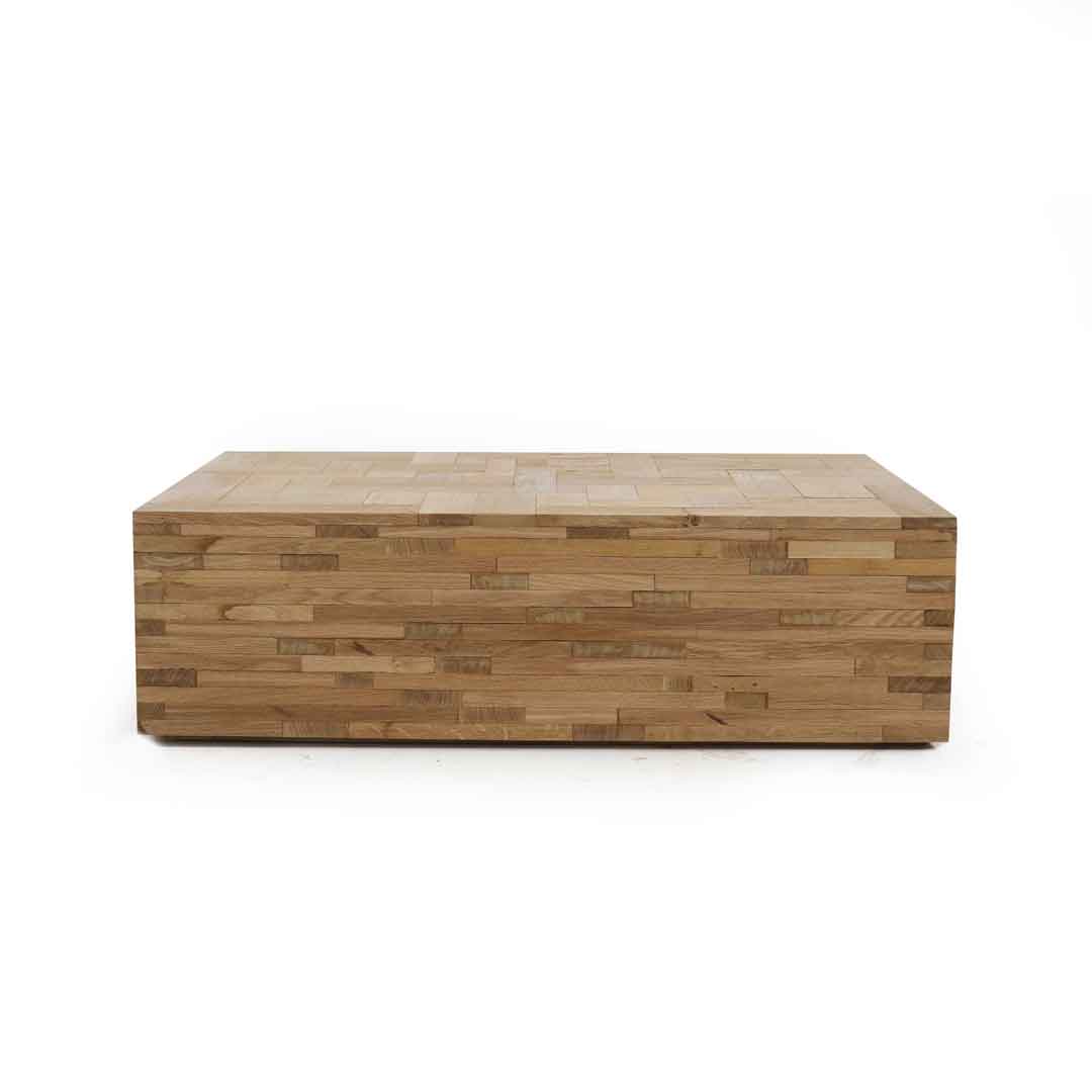 waste coffee cube in oak