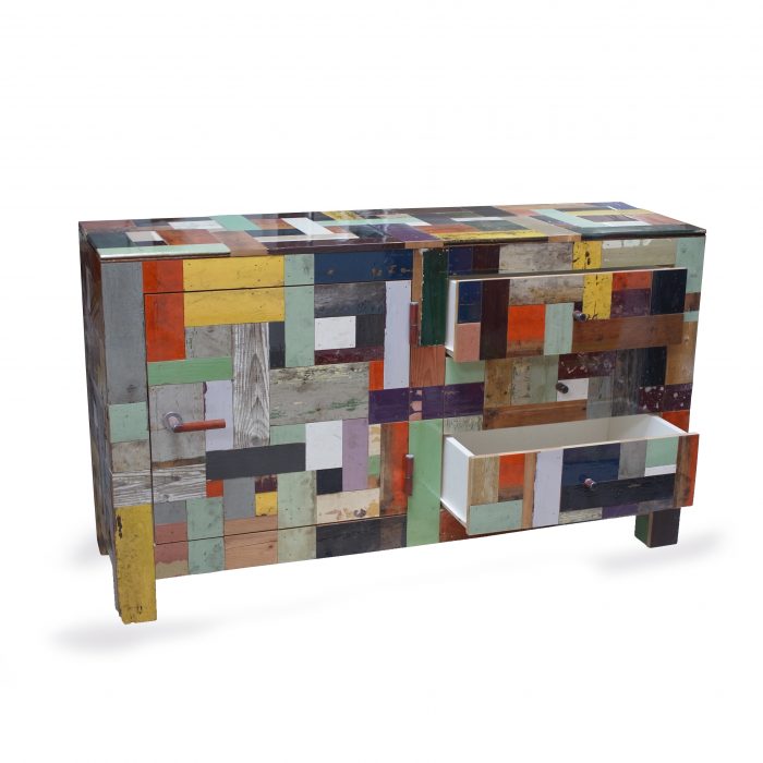 waste cabinet scrapwood | high gloss