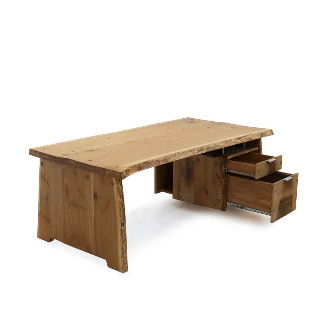 tree trunk desk