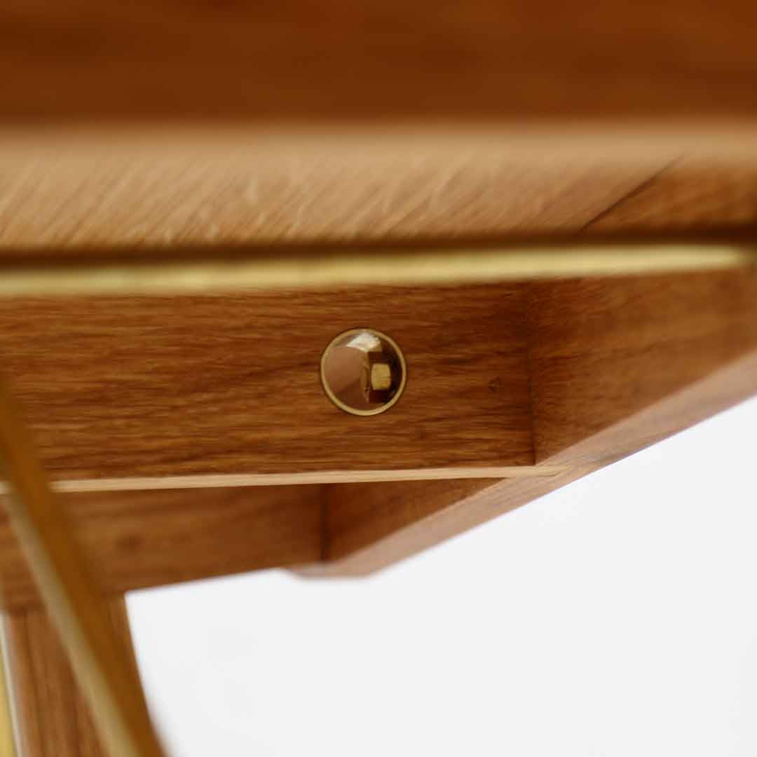 oak display cabinet on legs