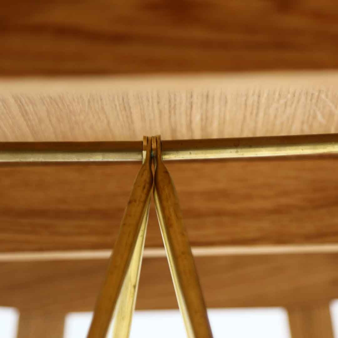 oak display cabinet on legs