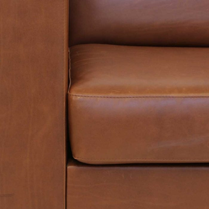 glossy sofa | brown
