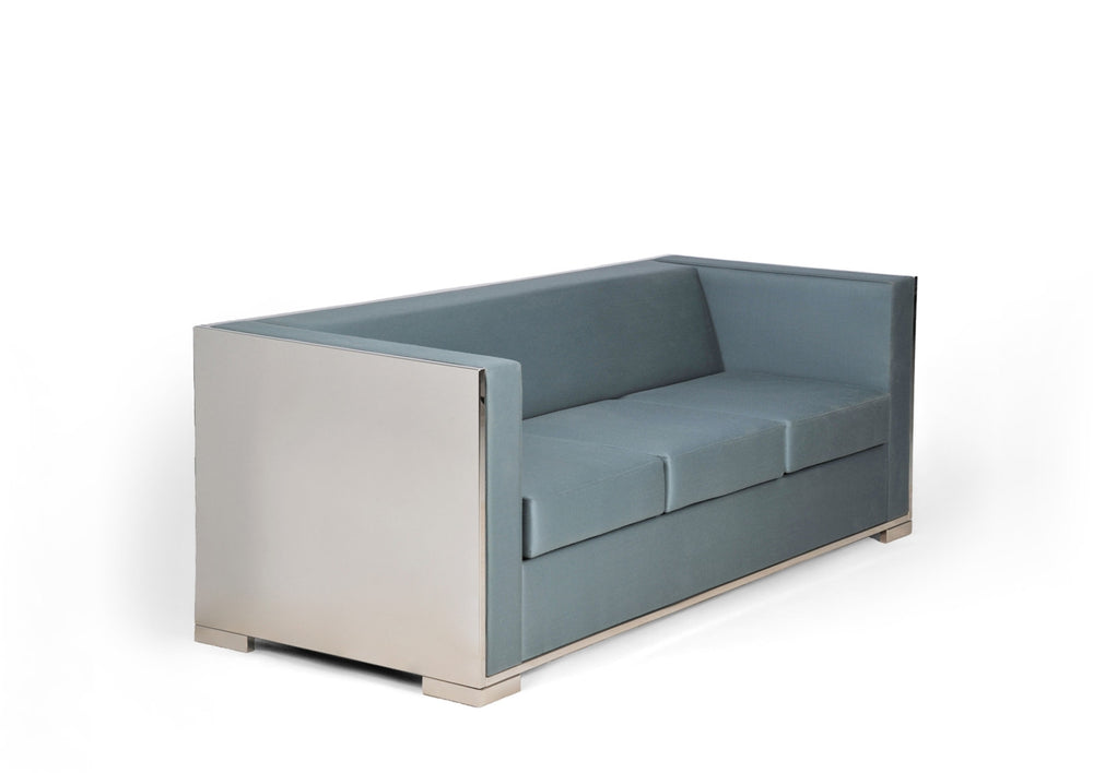 glossy sofa | blue