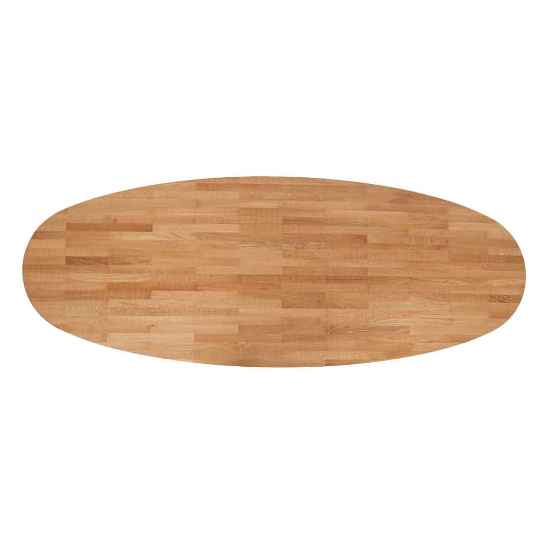 canteen table in oak | oval