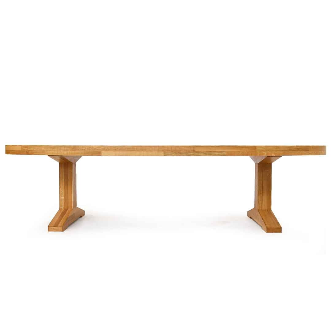 canteen table in oak | oval