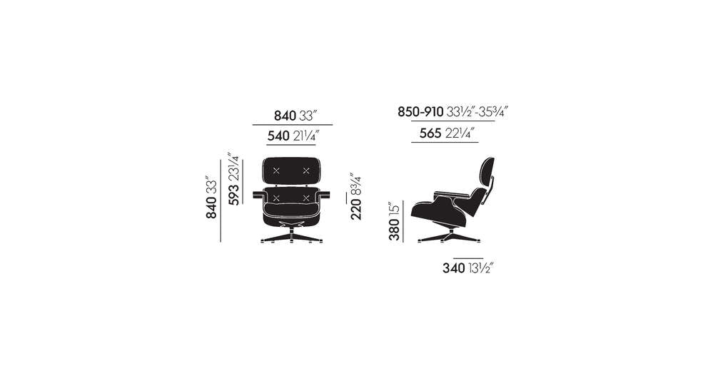 lounge chair & ottoman