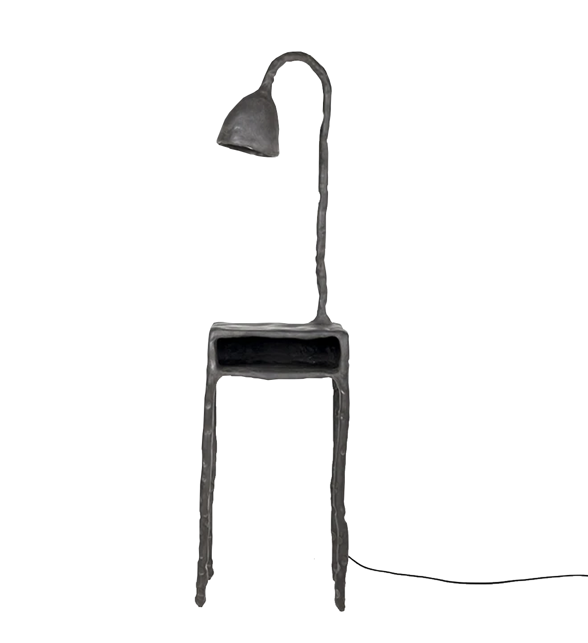 plain clay table with light