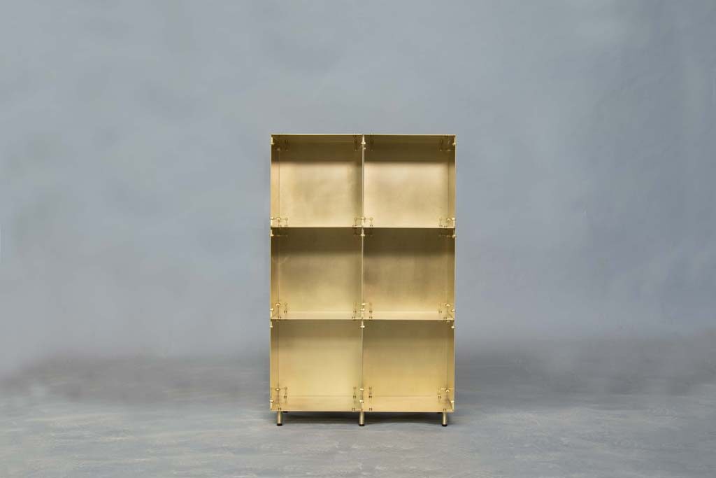 modular cabinet | brass