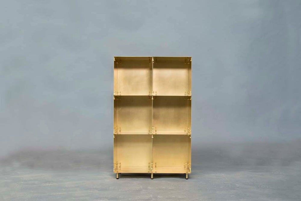 modular cabinet | brass