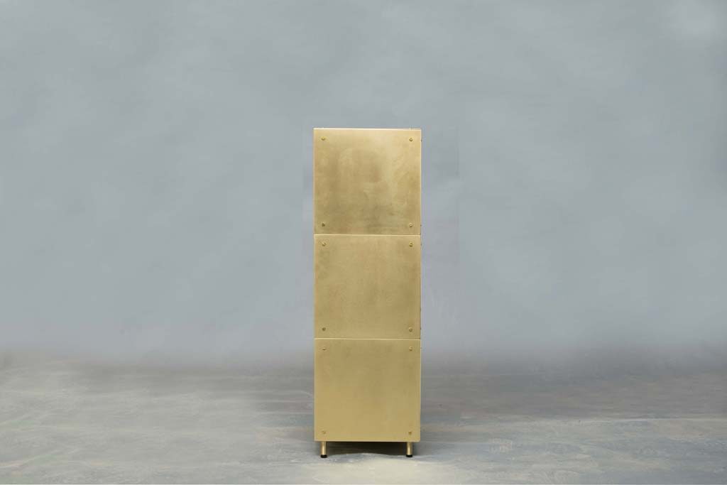 modular cabinet | brass