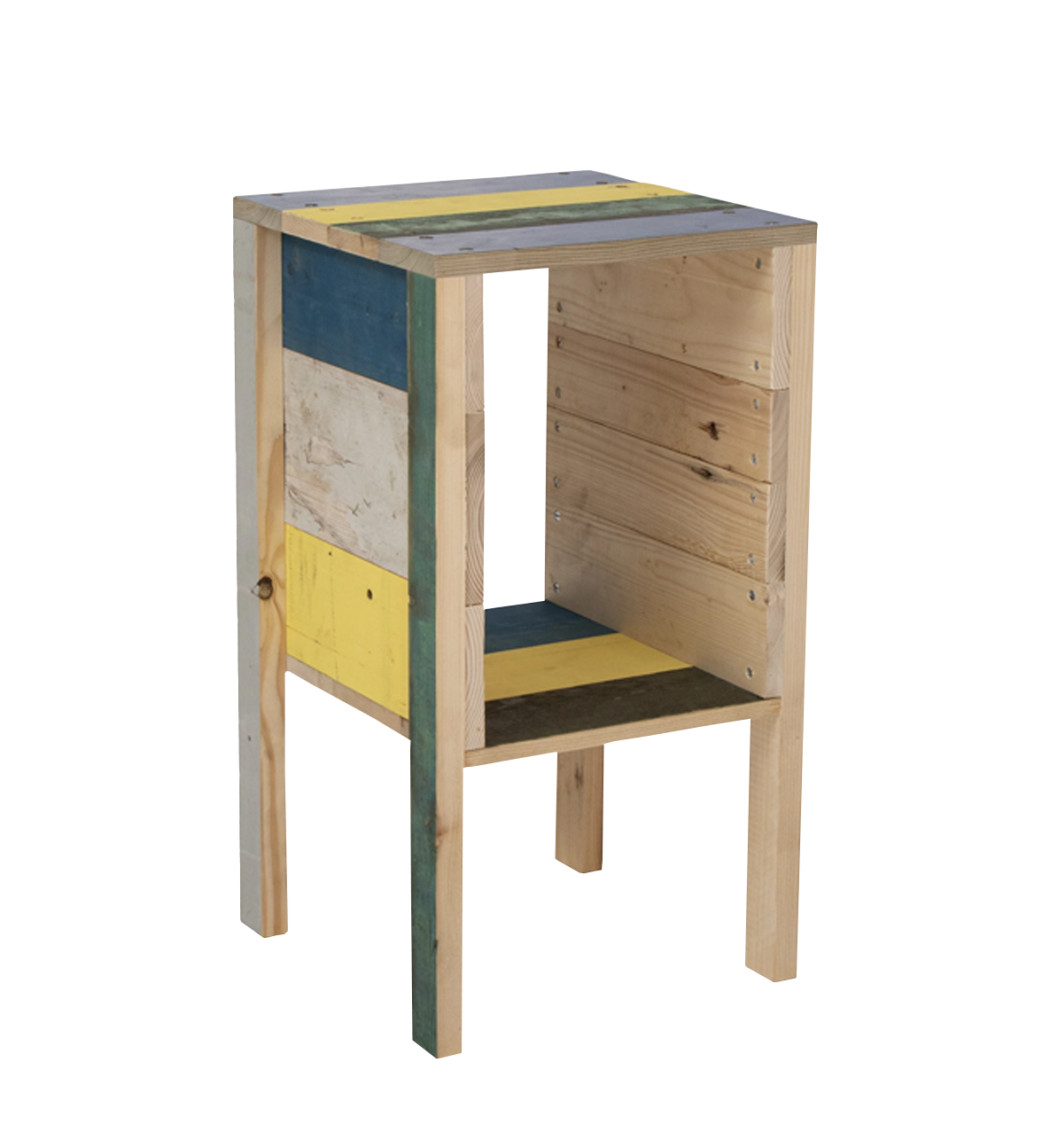 wooden bedside table | scrapwood