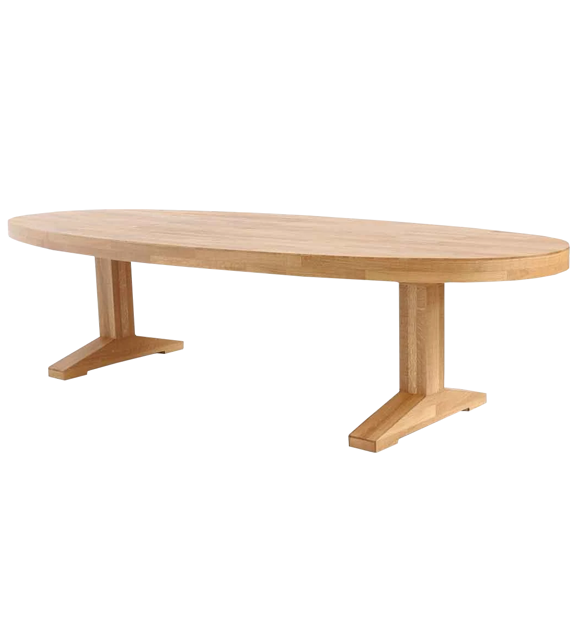 canteen table in oak | oval