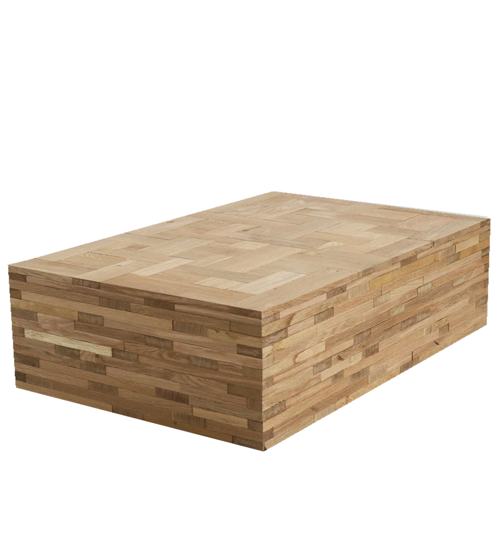 waste coffee cube in oak