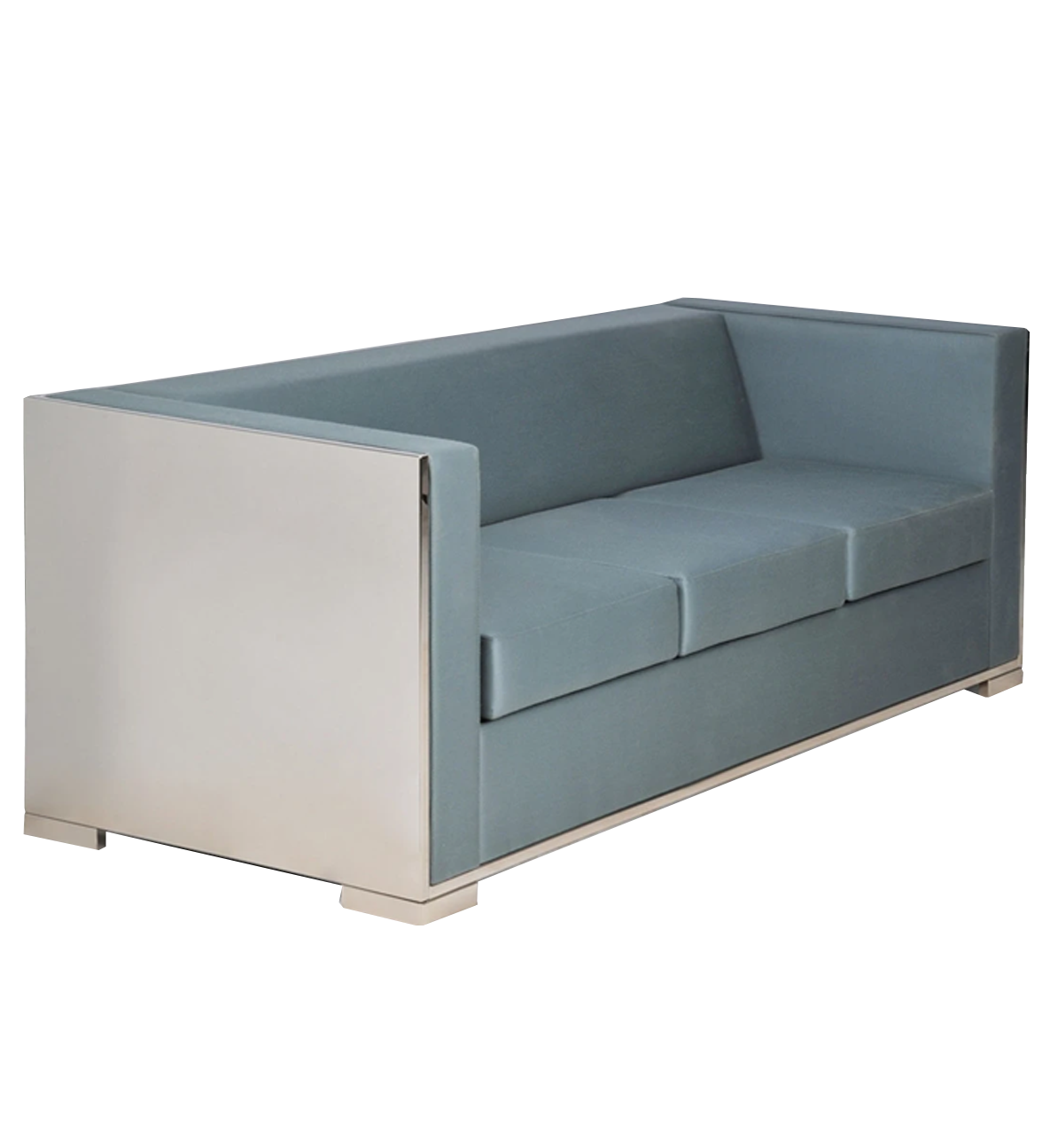 glossy sofa | blue