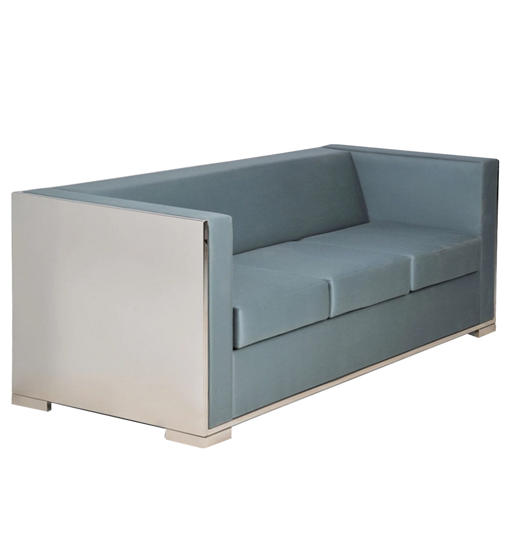 glossy sofa | blue