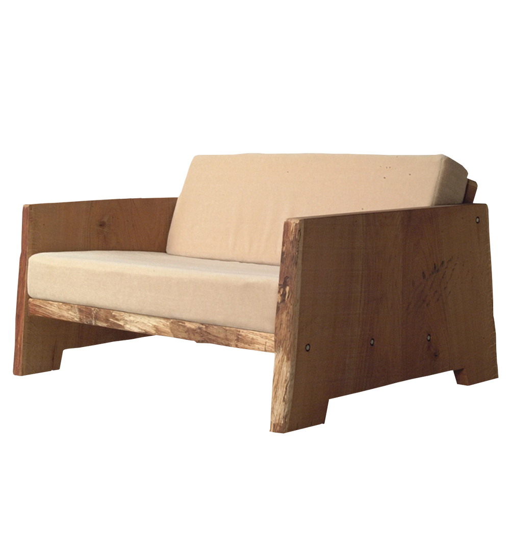 tree trunk loveseat