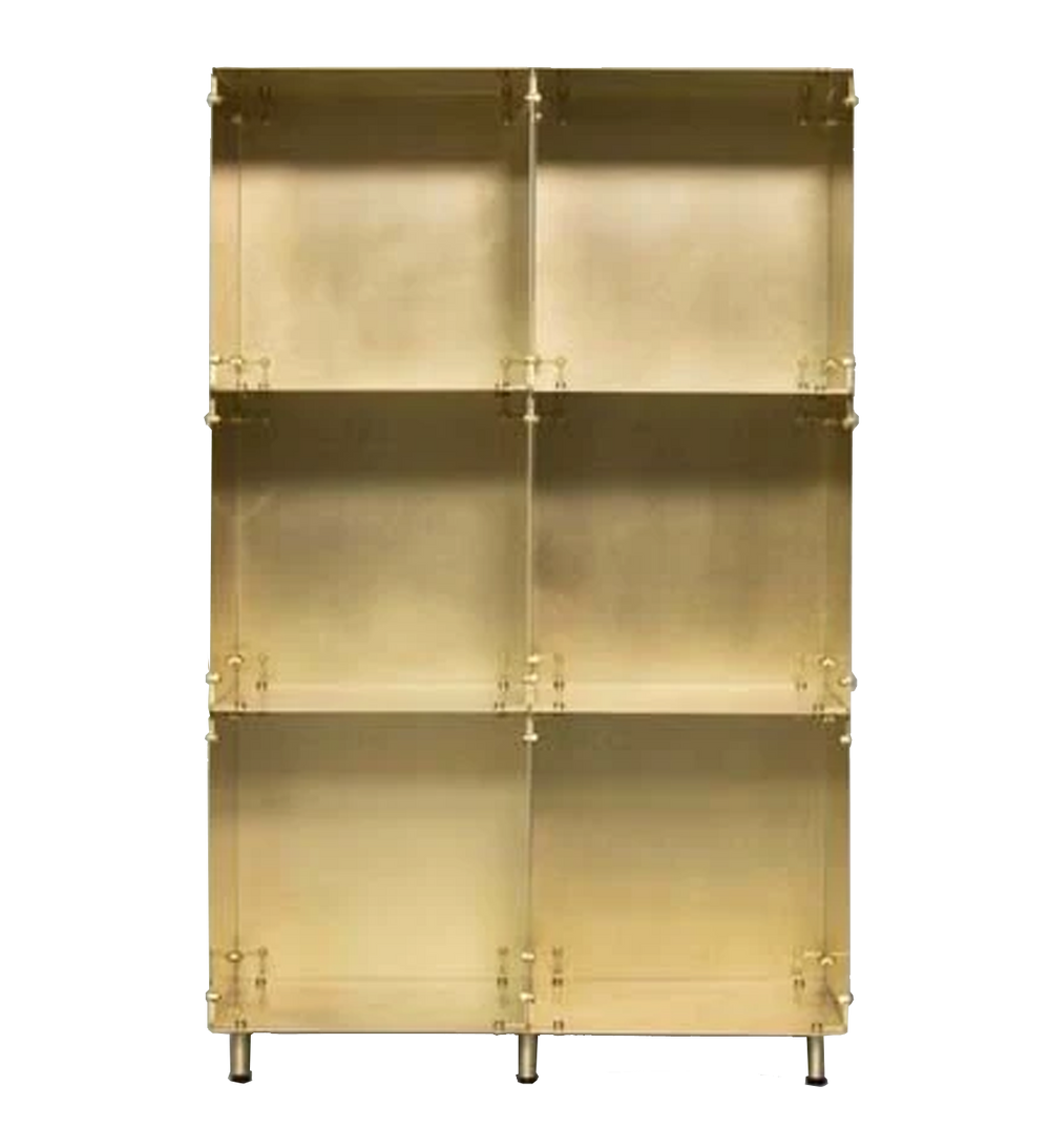 modular cabinet | brass