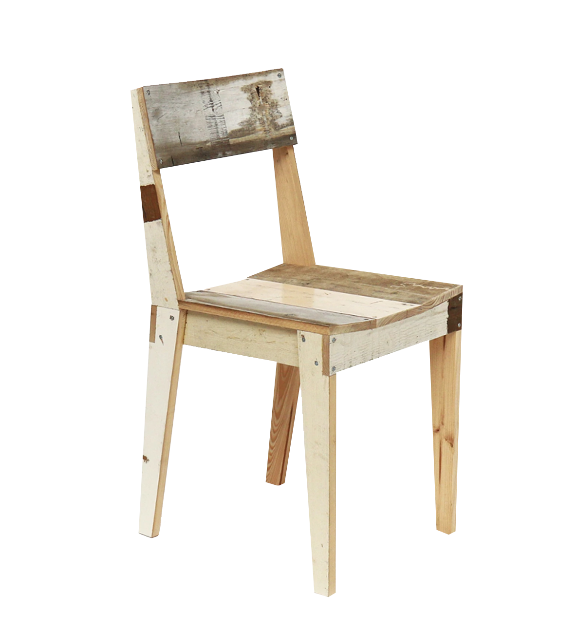 oak chair in scrapwood