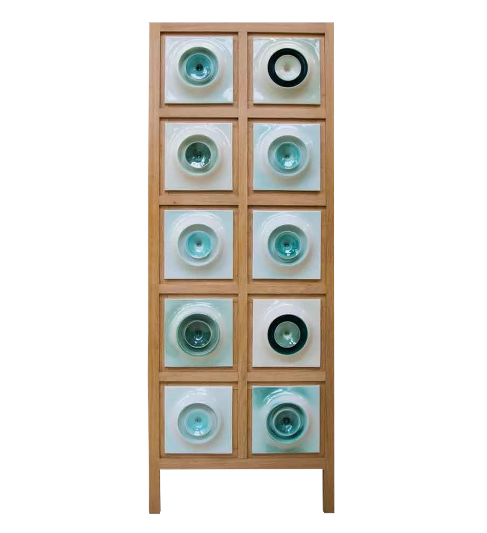 tiled cabinet in oak | no. 1