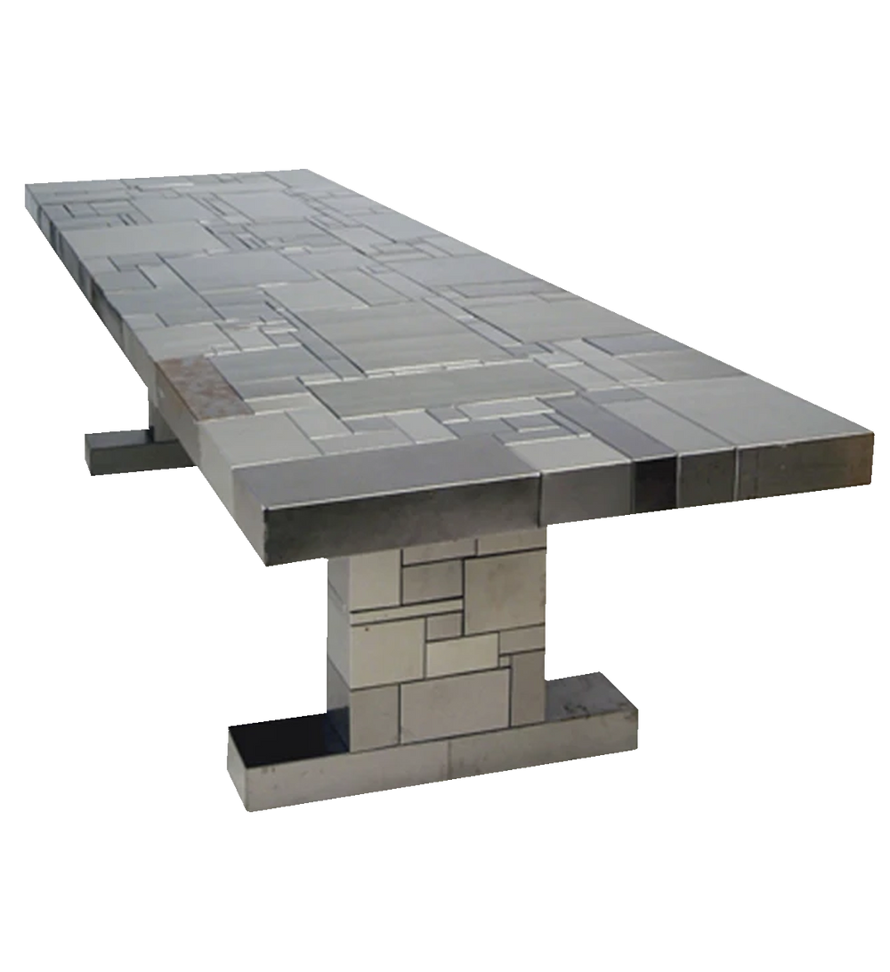 waste table in steel