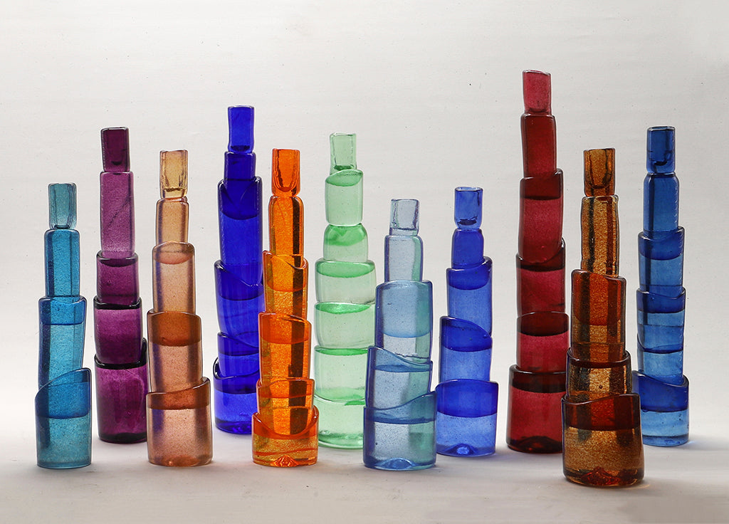 stacked candle holder