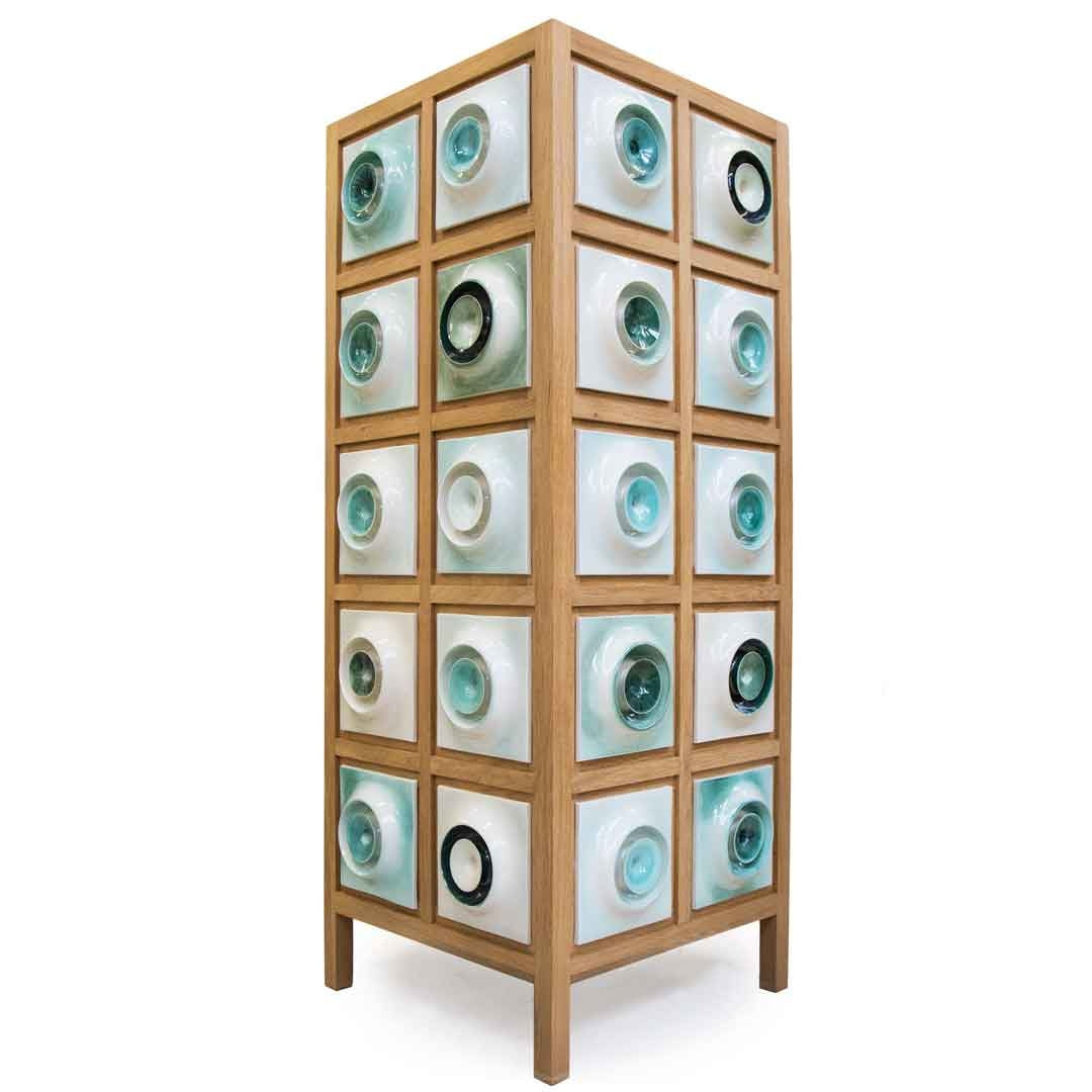 tiled cabinet in oak | no. 1