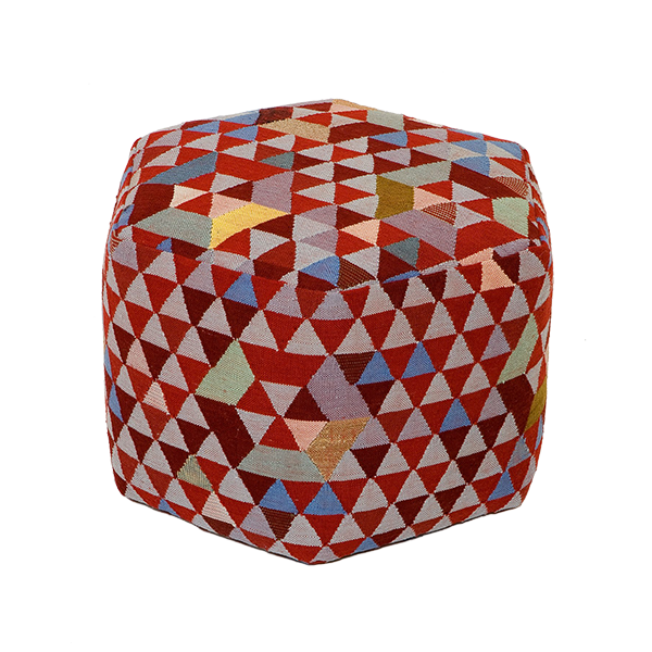 Triangles pouf tall