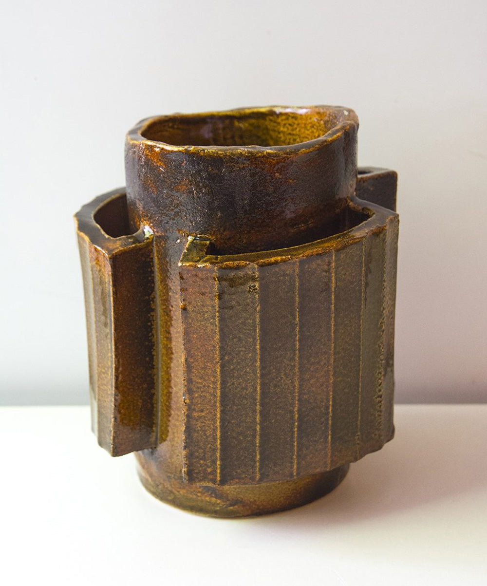 Facet one vase | Caramel