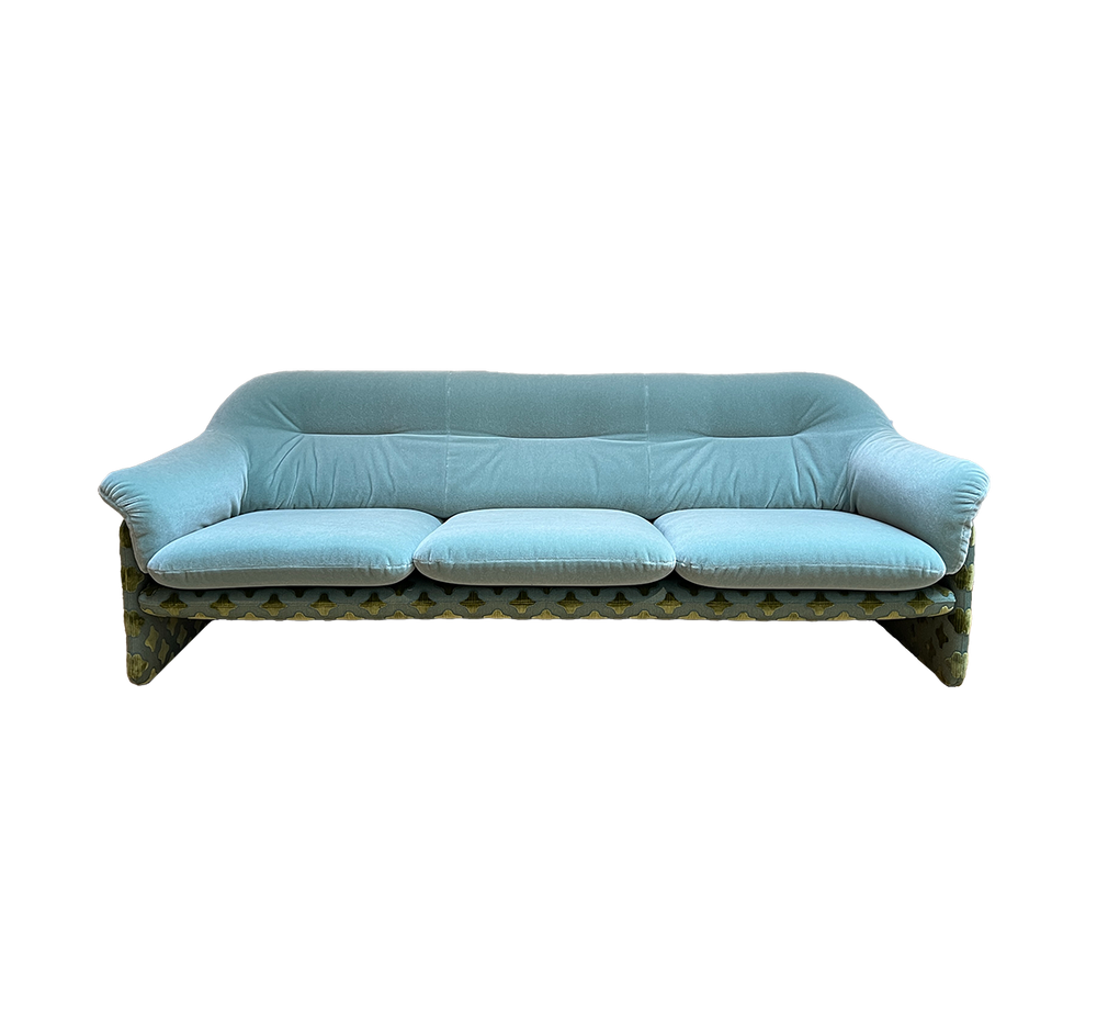 Vintage sky blue sofa